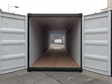 40-футовый стандартный контейнер с дополнительными торцевыми дверями новый